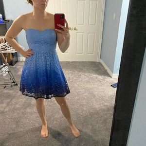 Ombré blue dress